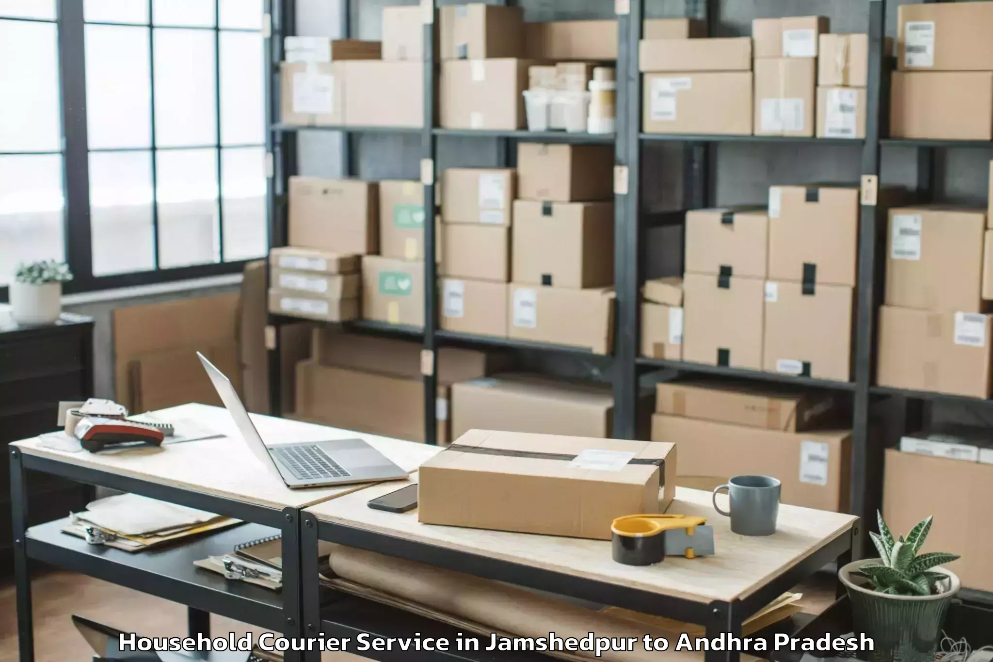 Affordable Jamshedpur to Munagapaka Household Courier